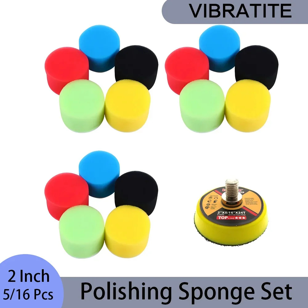 Polish Pad Set Buffer - Juego de 5/16 Esponjas de Pulido