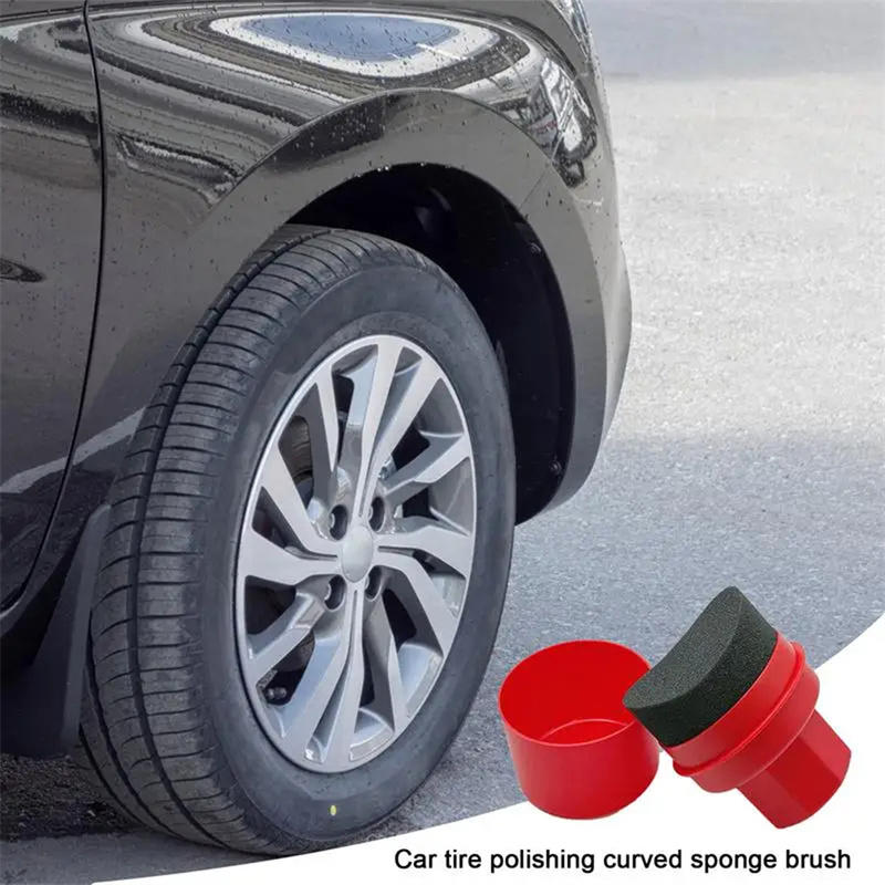 Wax Applicator Pad - Esponja Curva para Encerar Neumáticos de