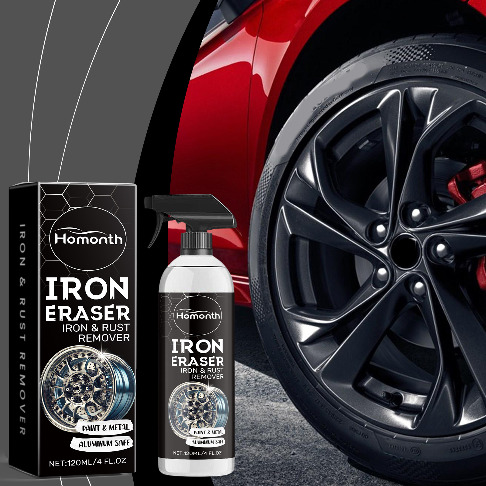 Wheel Cleaner Alloy - Spray Eliminador de Óxido para Ruedas