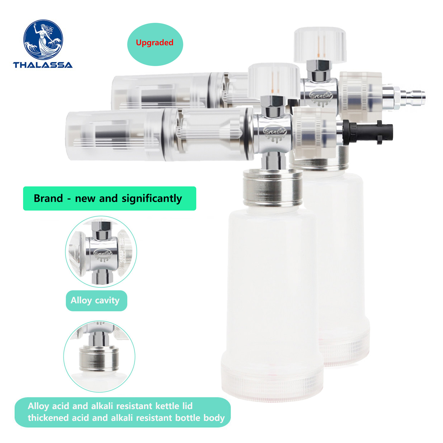 Pressure Washer Foam Gun - Pistola pulverizadora de espuma ajustable de