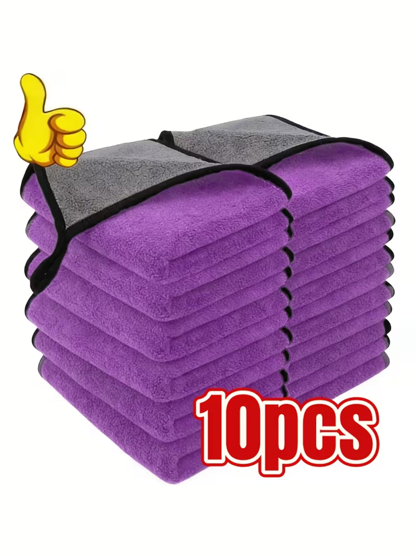 Microfiber Towel Detailing - Paquete de 10 Paños de Limpieza