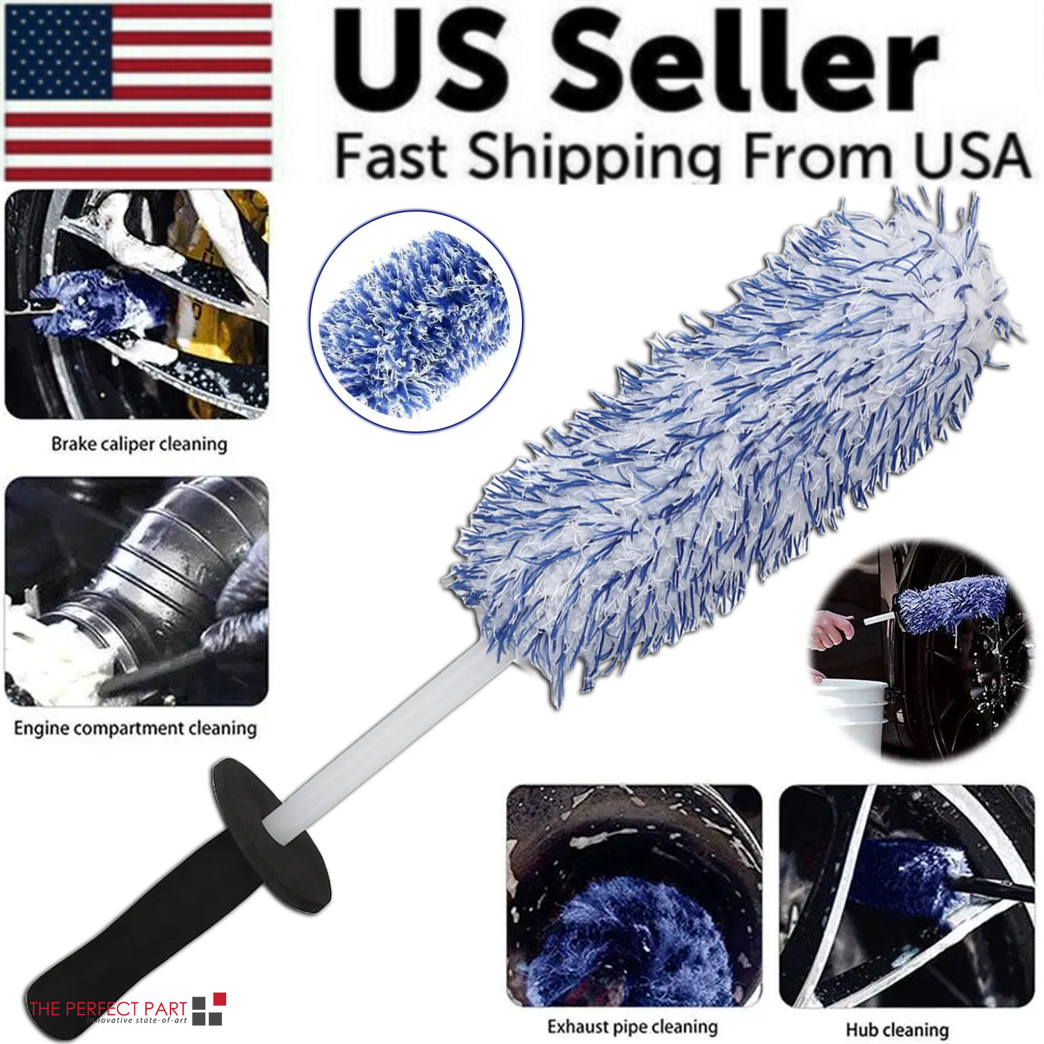 Wheel Cleaner Alloy - Cepillo de Limpieza para Llantas de