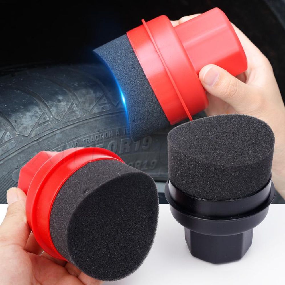 Wax Applicator Pad - Esponja Curva para Pulir Neumáticos con