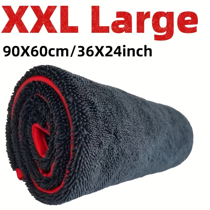 Microfiber Towel Detailing - Toalla para coche ultraabsorbente XXL Toalla