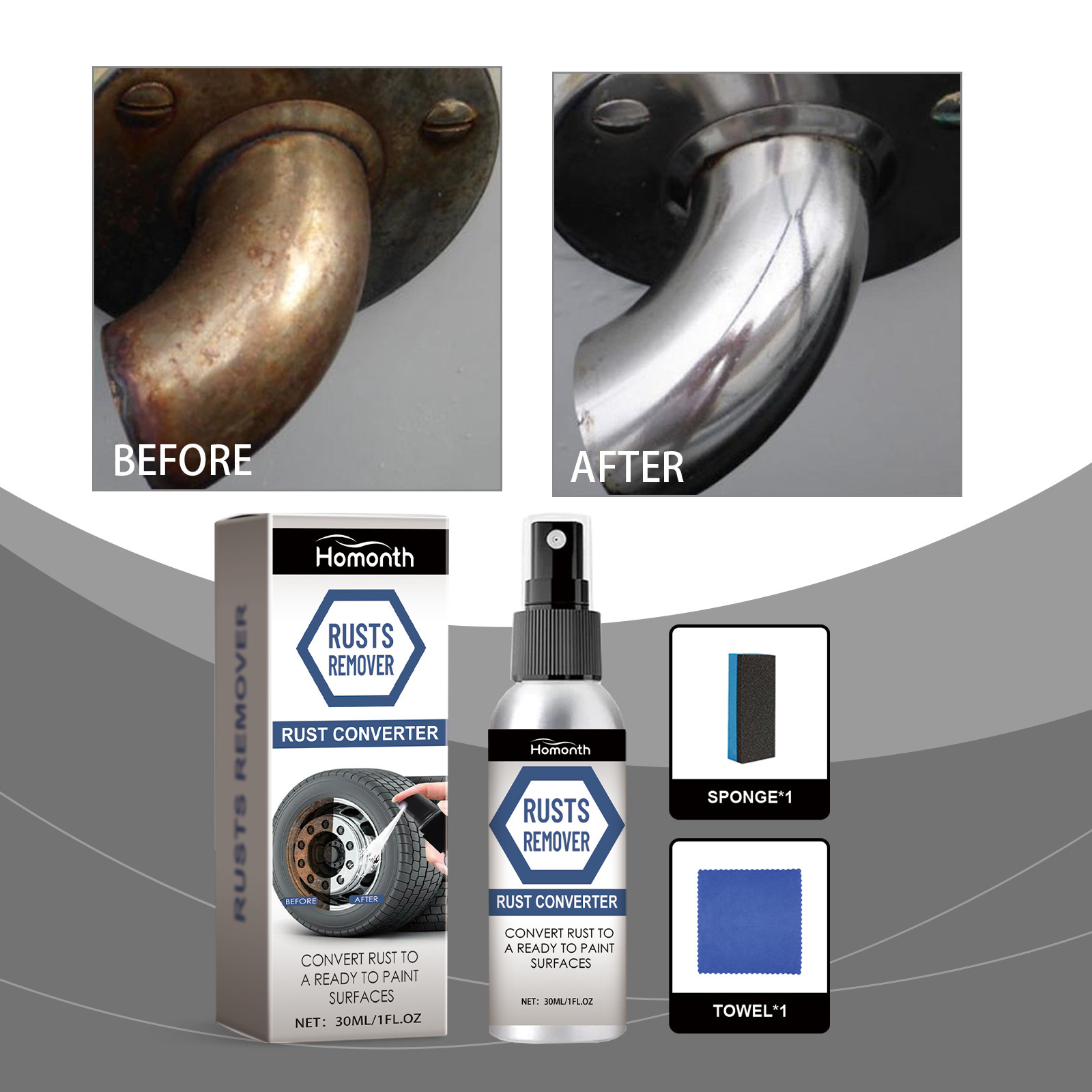 Wheel Cleaner Alloy - Spray removedor de óxido de polvo