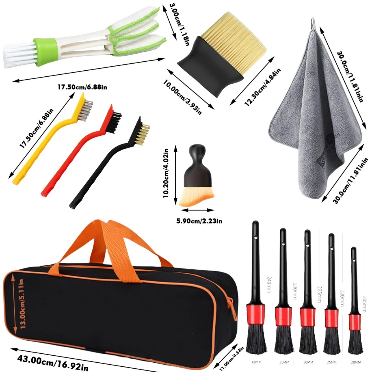 Kit de cepillos de limpieza pa - Dirt Brush Interior reseña y precio