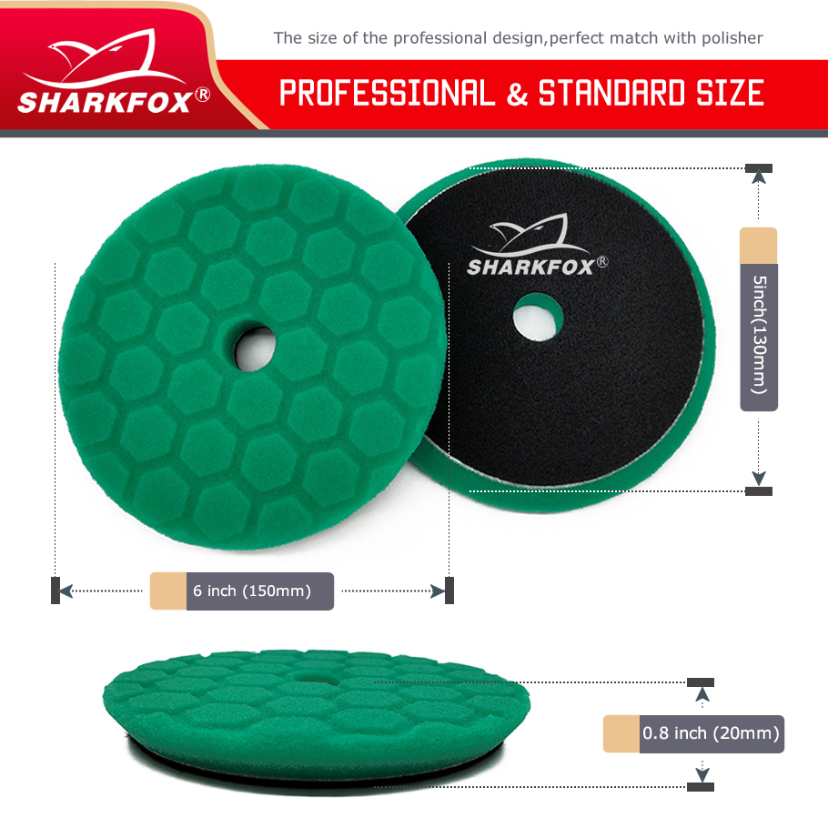 Sharkfox 5 unids/set 5 pulgada - Polish Pad Set Buffer reseña y precio
