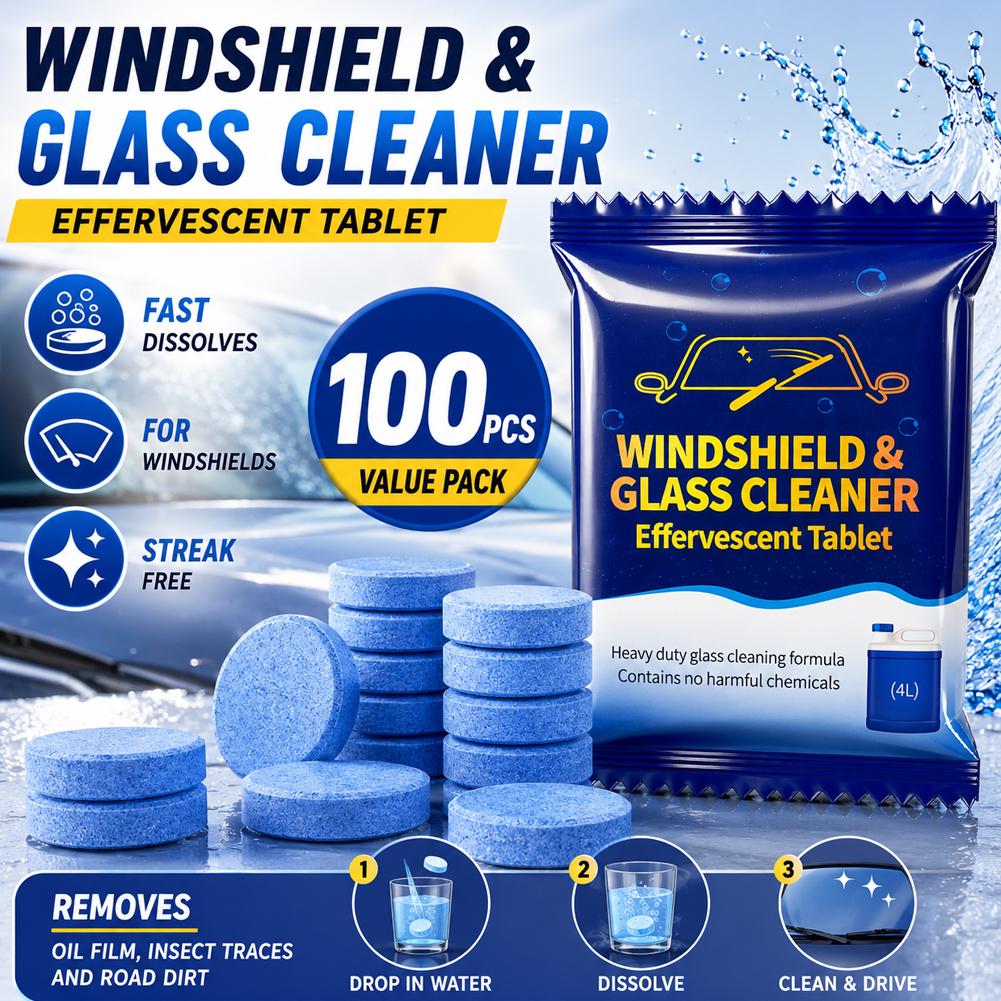 Tabletas efervescentes para li - Glass Cleaner Streak reseña y precio