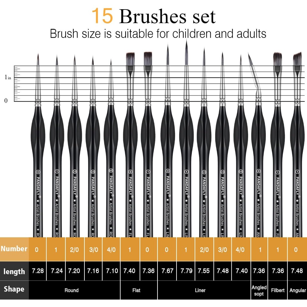Juego de 15 Pinceles Profesion - Detailing Brush Set reseña y precio