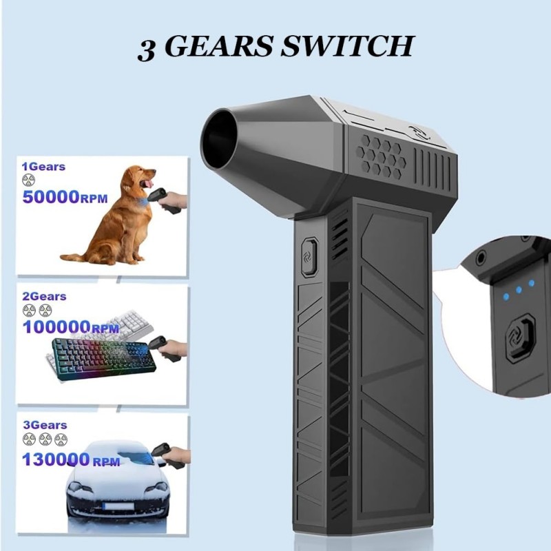 Soplador de chorro Turbo, pote - Dryer Car Blower reseña y precio