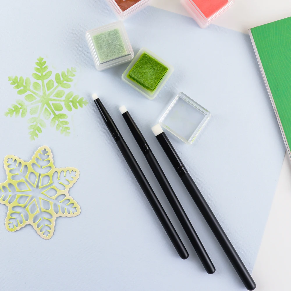 Juego de 3 pinceles planos/ang - Detailing Brush Set reseña y precio