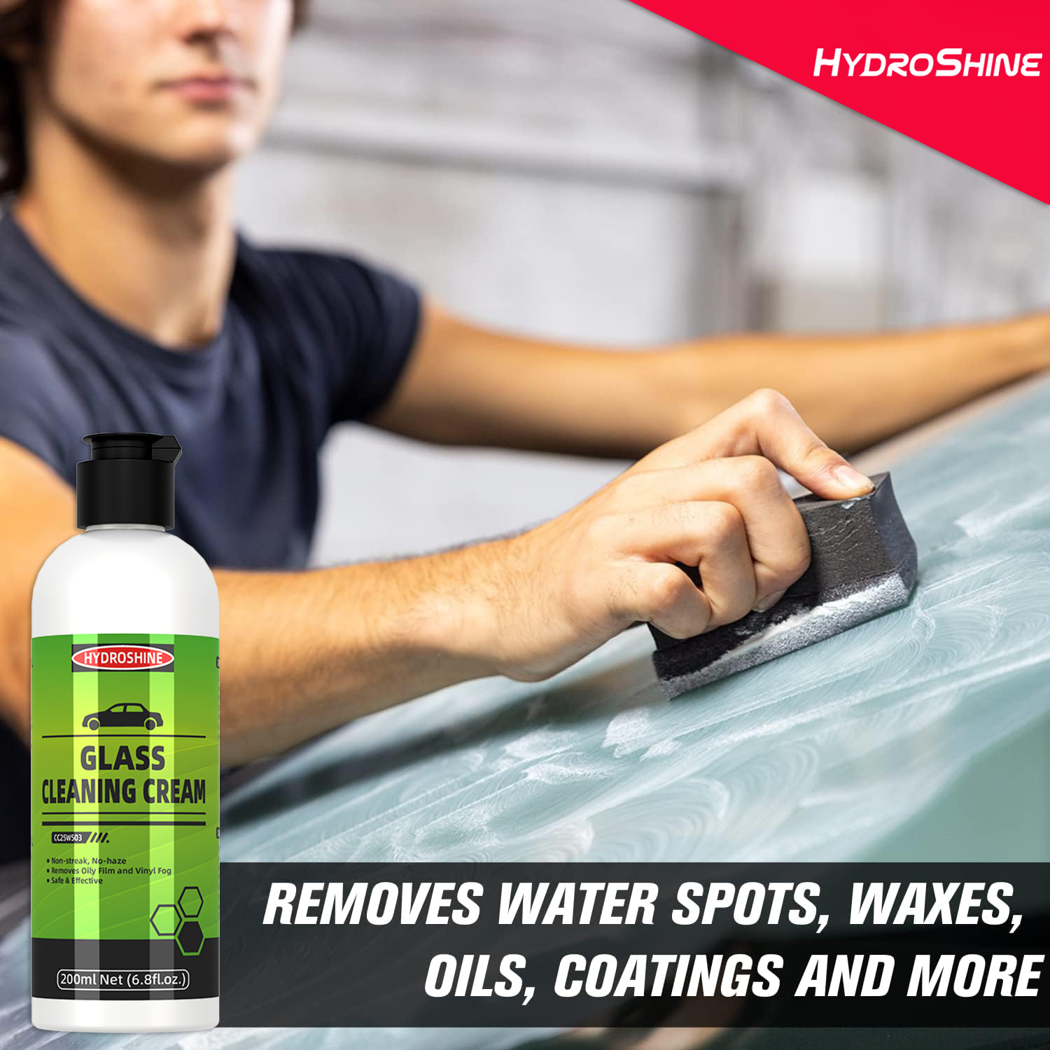 Hydroshine-crema eliminadora d - Glass Cleaner Streak reseña y precio